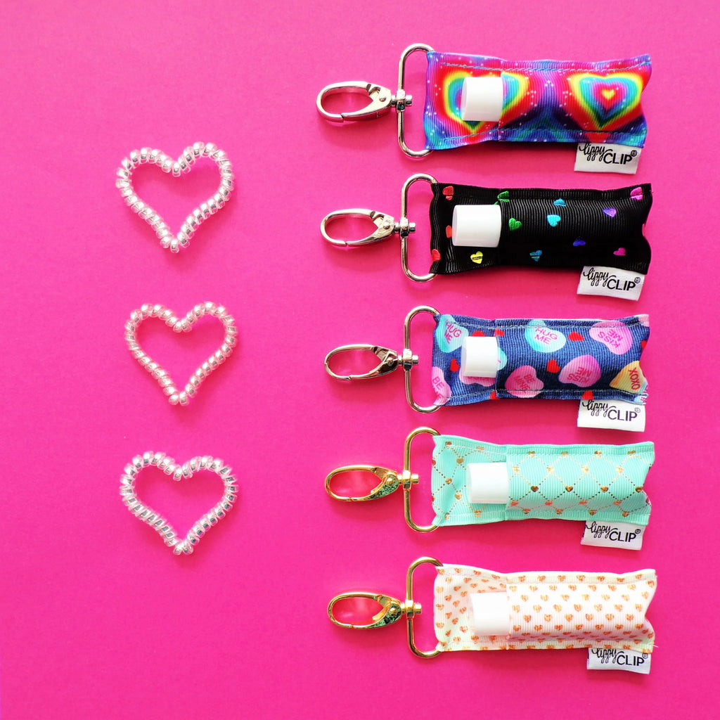Rainbow Heart Explosion LippyClip®