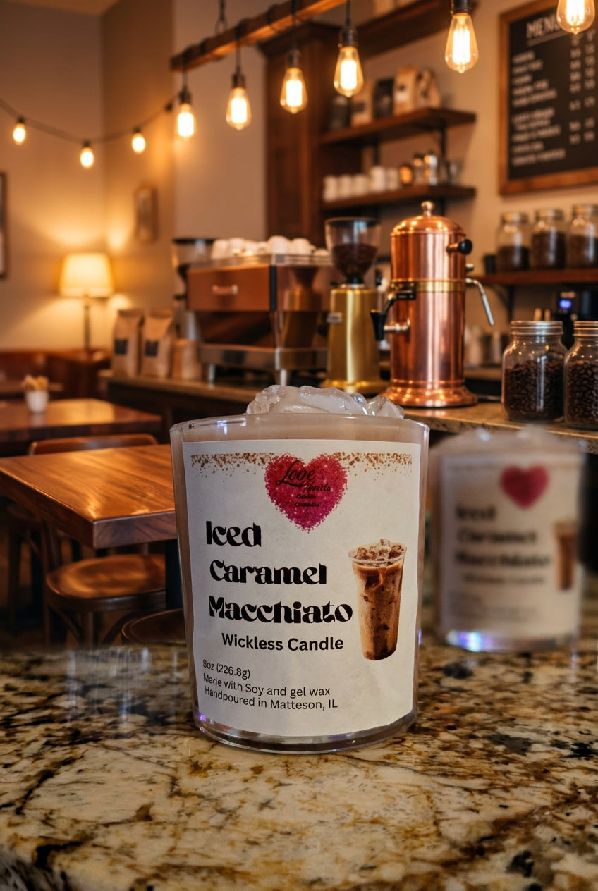 Iced Caramel Macchiato Wickless Candle