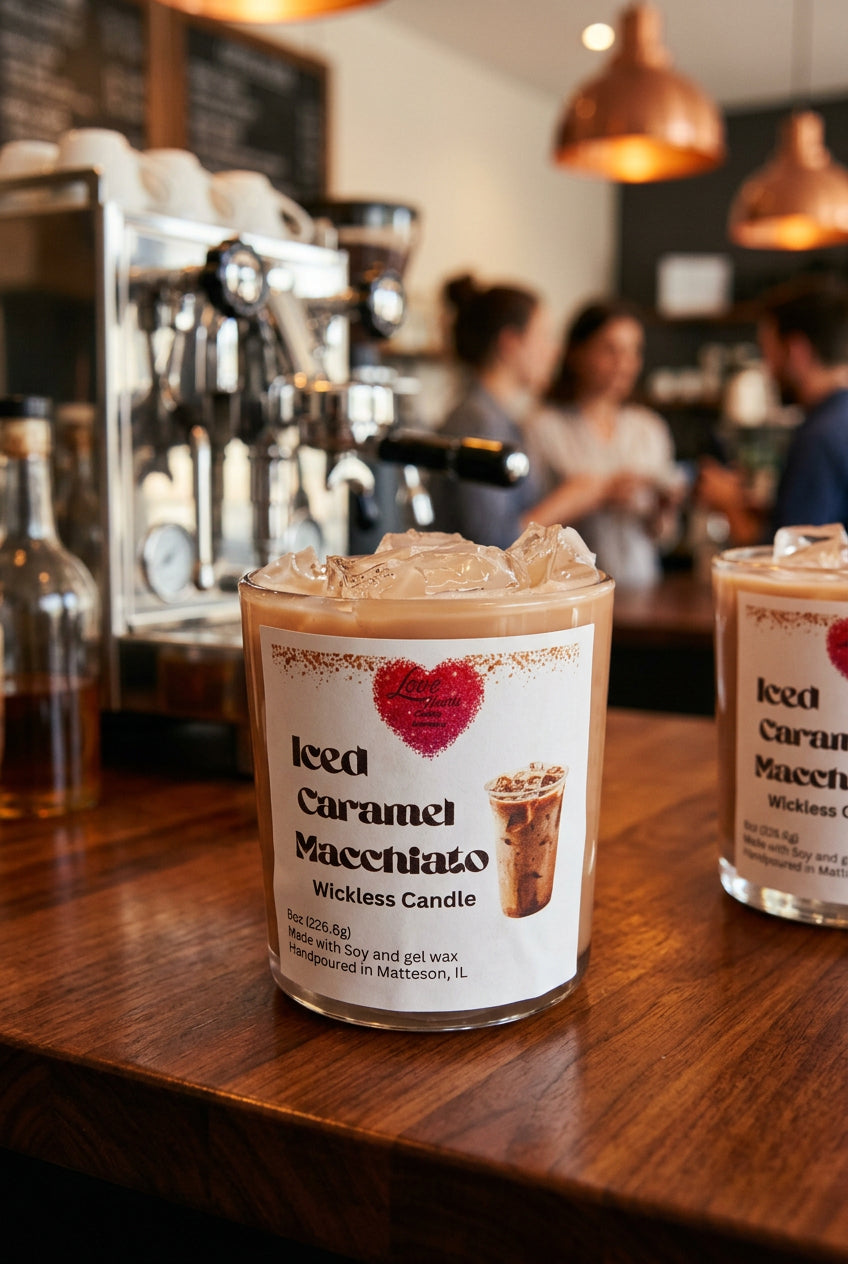 Iced Caramel Macchiato Wickless Candle